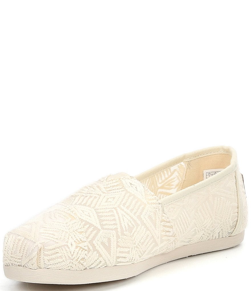 TOMS Women's Alpargata Geo Lace Slip-Ons