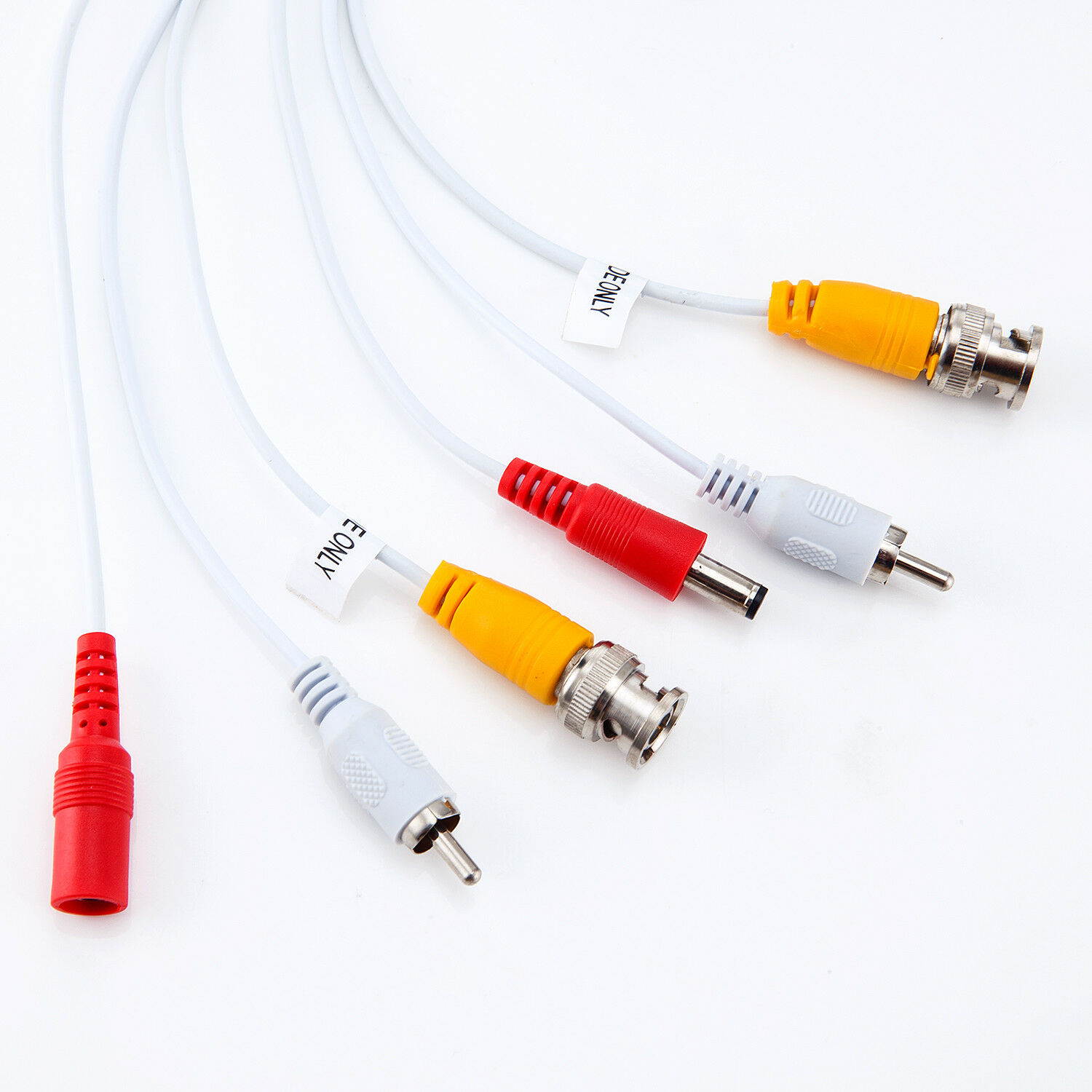 4X 60ft/roll 18.3m BNC DC cable Audio ,Premade Siamese Video for CCTV DVR camera