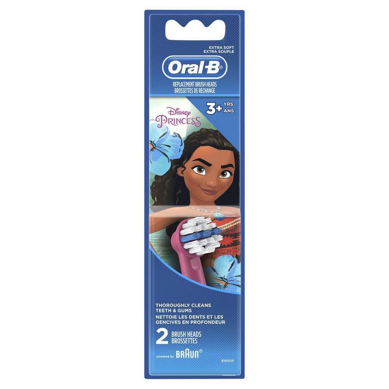 Oral-B Kids Extra Soft Replacement Brush Heads featuring Disney Princesses - 2ct