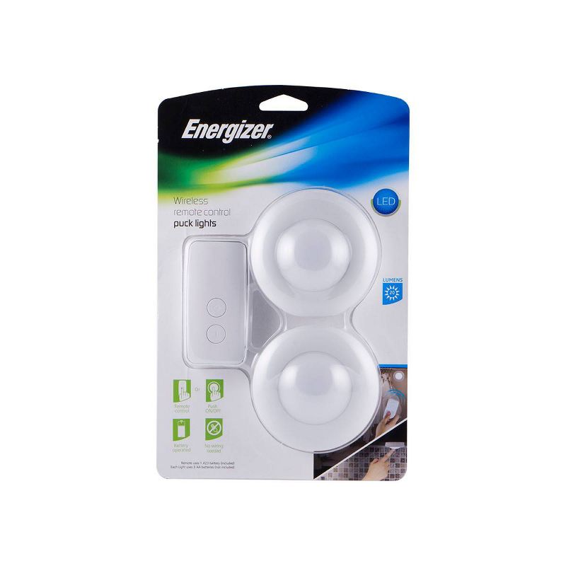Energizer 3pk 20 Lumens Indoor LED Wireless Cabinet Lights White