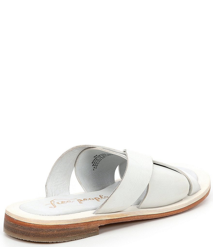 Free People Del Mar Woven Leather Slide Sandals