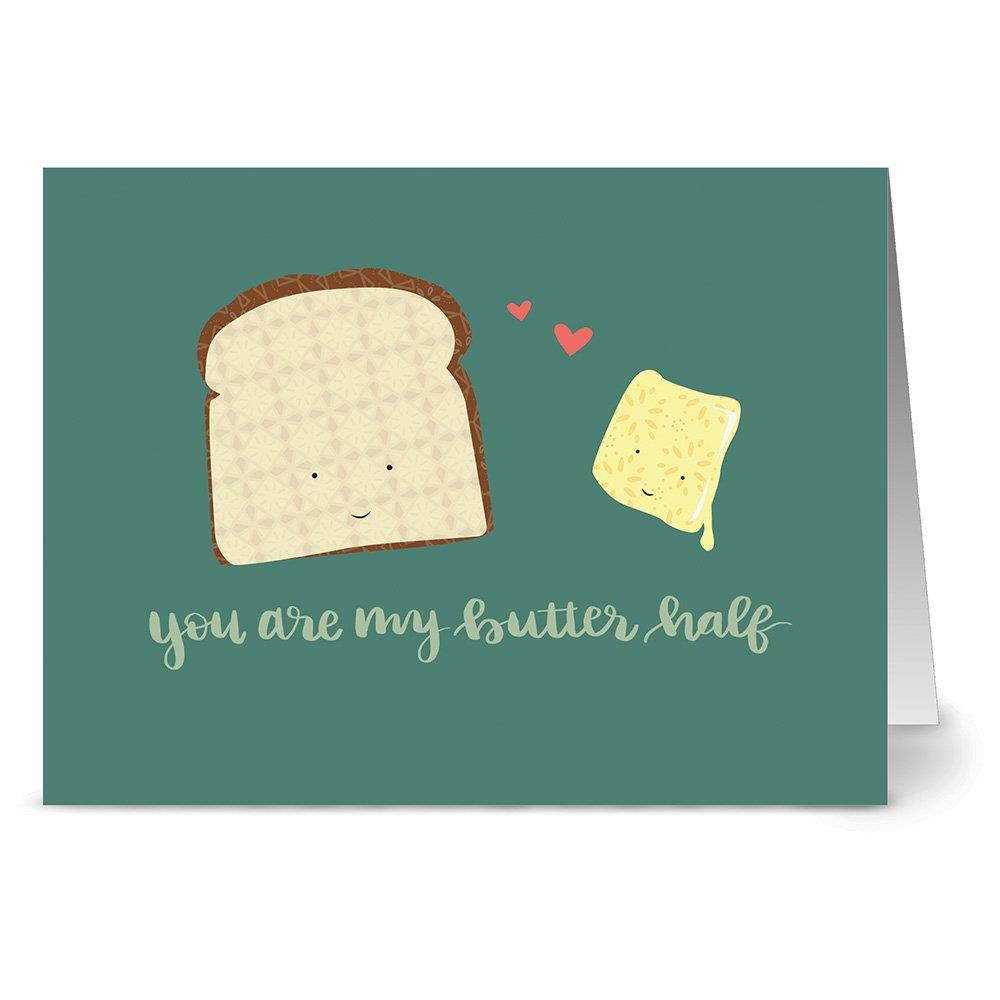 72 Note Cards - Punny Love - Blank Cards - Kraft Envelopes Included