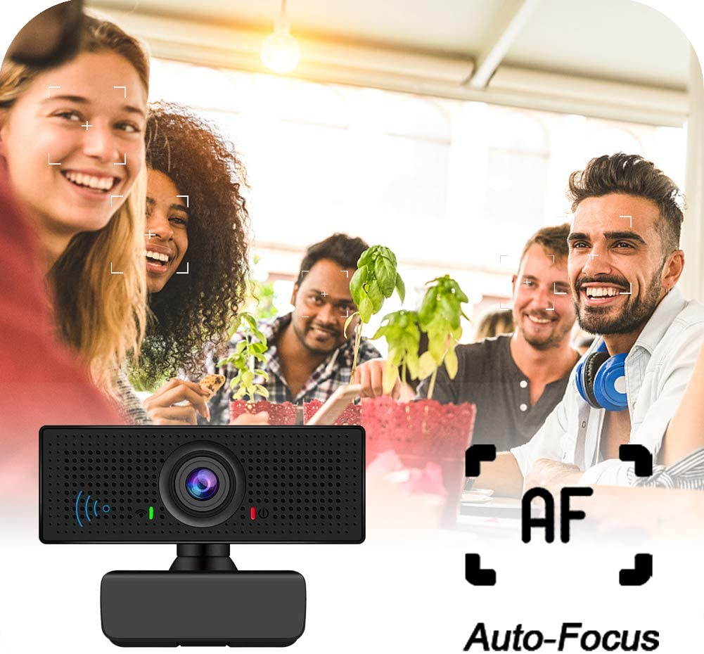 1080P Webcams with Microphone for Desktop & Privacy Cover, Full HD Webcam for Computers PC Laptop, USB Plug and Play, Conference Calling, Study Video Teaching,Work from Home Webcam Skype,Zoom