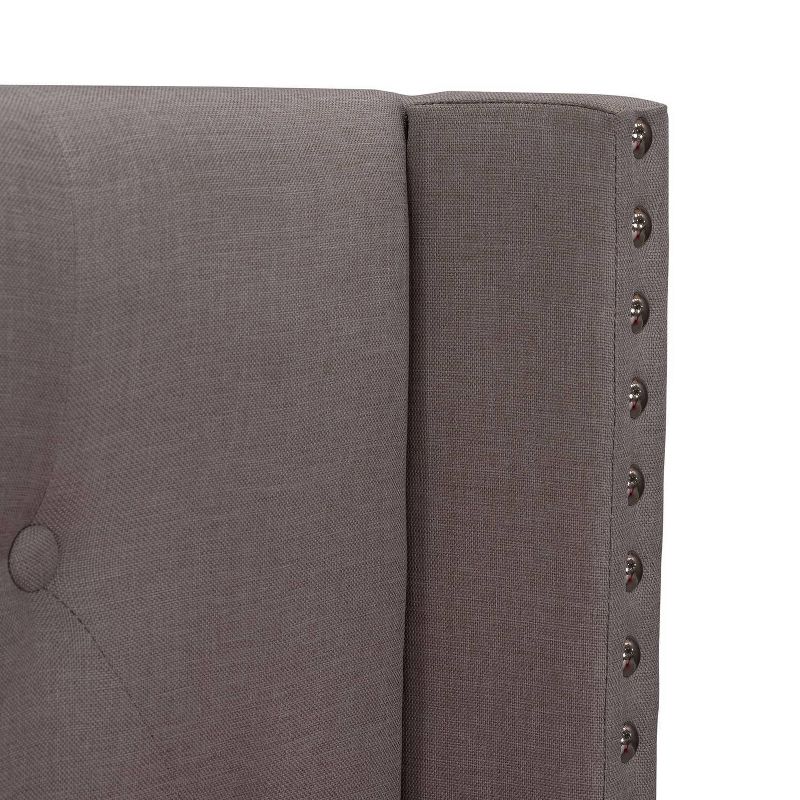 Full Upholstered Bed Gray - Home Source