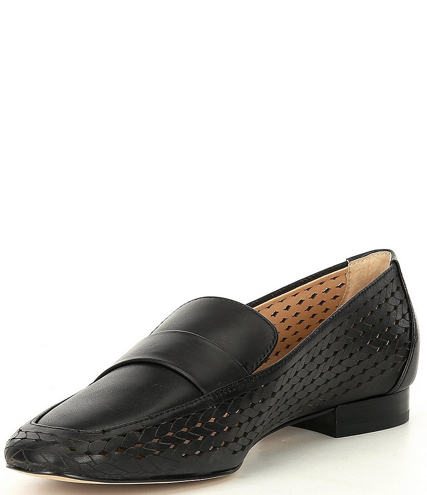 Alex Marie Arlias Perforated Woven Detail Loafers