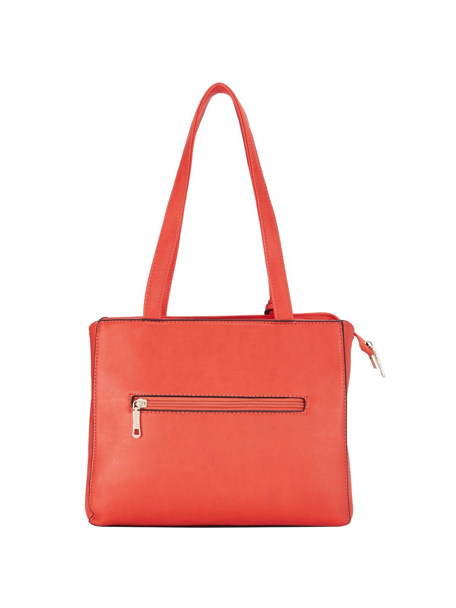 Pierre Cardin Red Solid Medium Shoulder Handbag