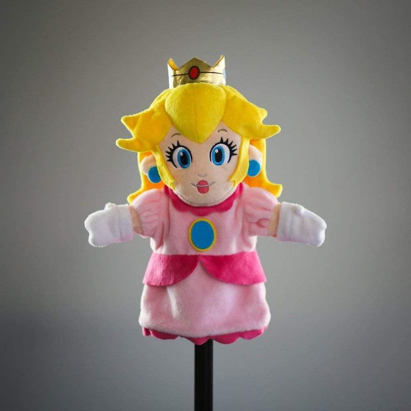 UCC Distributing Super Mario 9 Inch Plush Hand Puppet | Princess Peach