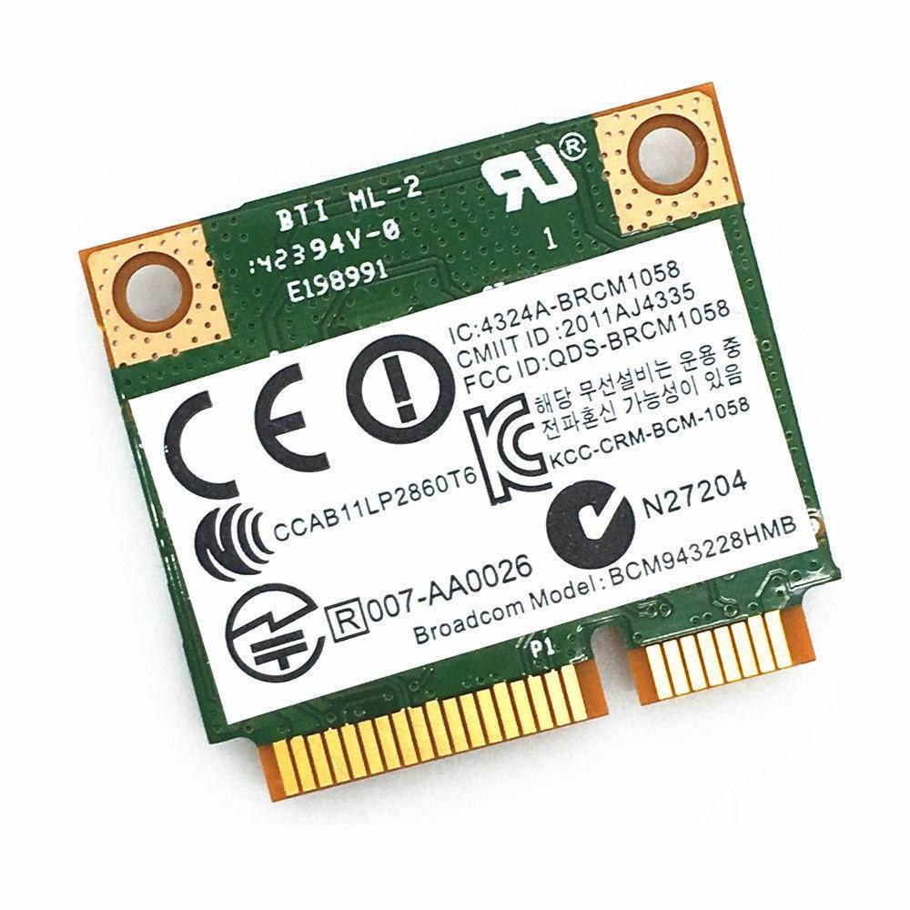 HP Broadcom BCM943228HMB BCM43228 WIFI Wireless N+Bluetooth 4.0 PCIE Card 300M