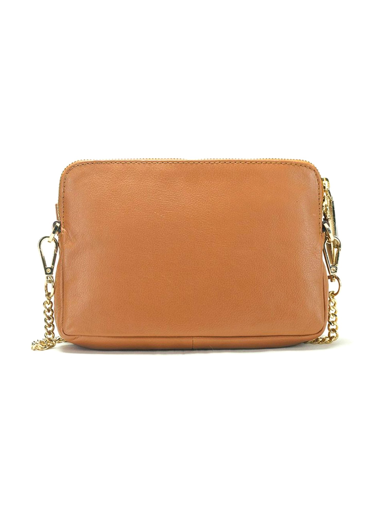 RI2K London Brown Leather Small Cross Body Bag