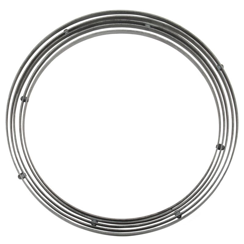 Large Distressed Black Metal Decorative Sphere Sculpture - Foreside Home & Garden