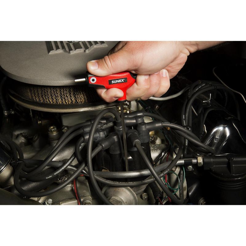 Sunex 9858M 8 Piece Metric 2-10 MM Rubber Comfort Grip Handle Allan Hex Key Set