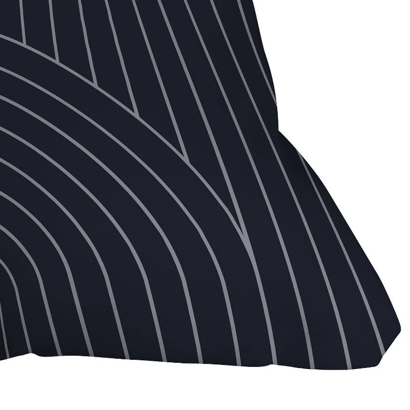 16"x16" Color Poems Arch Symmetry Square Throw Pillow Black - Deny Designs