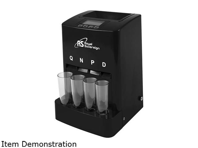 Royal Sovereign DCB-275D One Row Digital Coin Counter, Pennies Through Quarters, 120 Coins/Min