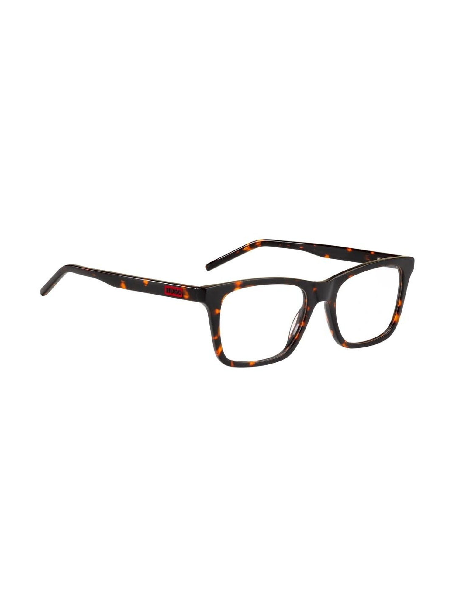 HUGO Brown Rectangular Eye Frames for Men