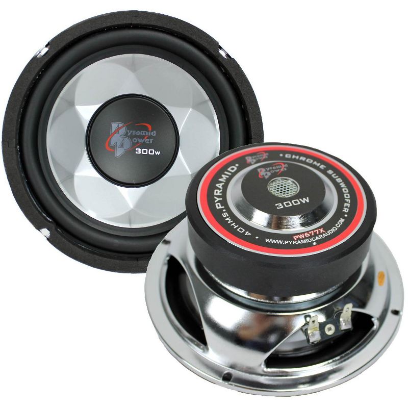 PYRAMID PW677X 600W 6" Car Audio Subs/Subwoofers Power Woofers 6.5"