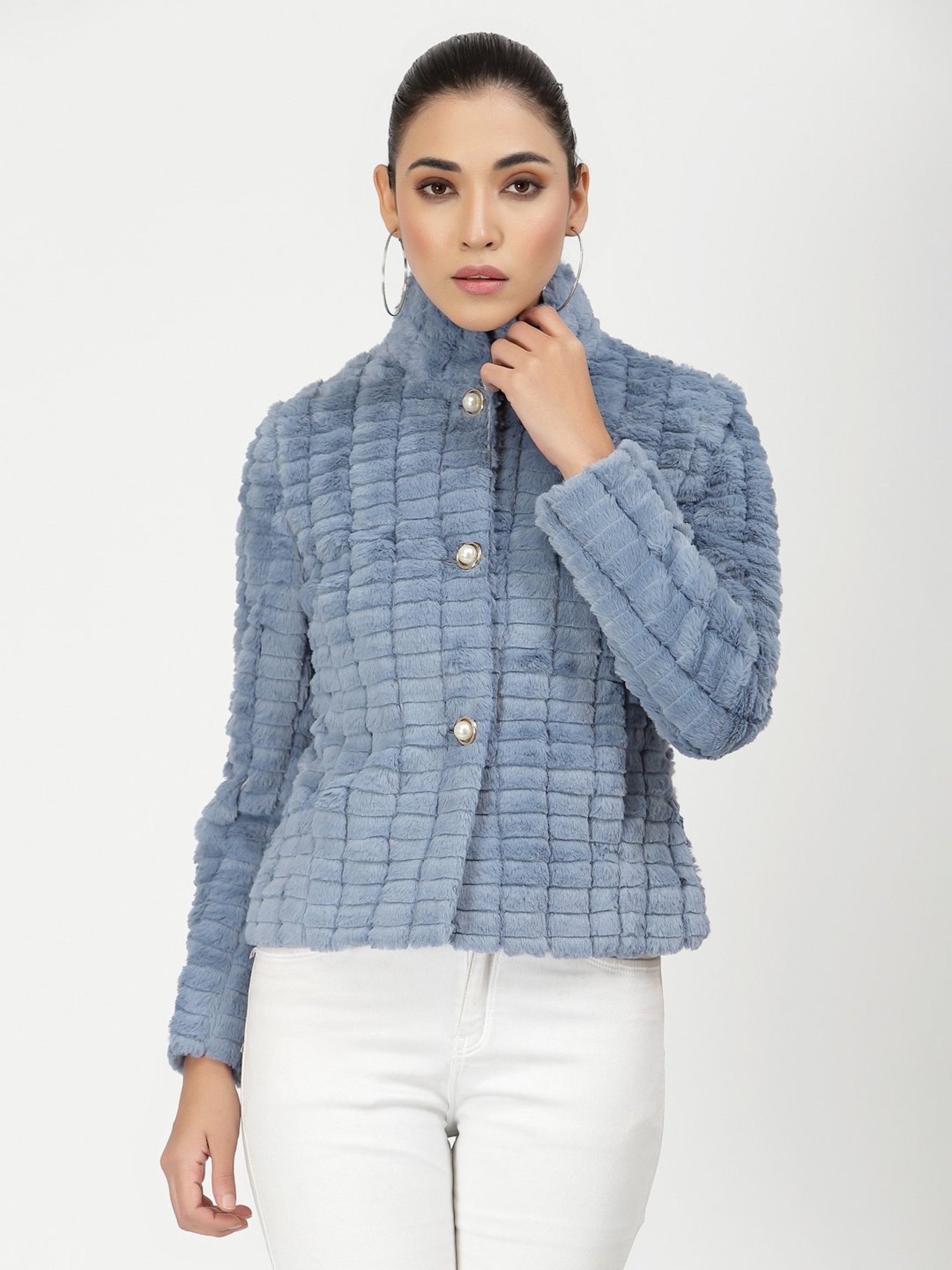 Juelle Blue Casual Jacket