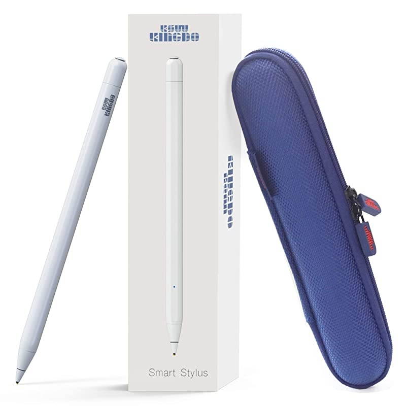 iPad Stylus Stylus for iPhone  Rechargeable Stylus Pen for iPhone and iPad 14mm Fine Tip for Drawing and Writing White