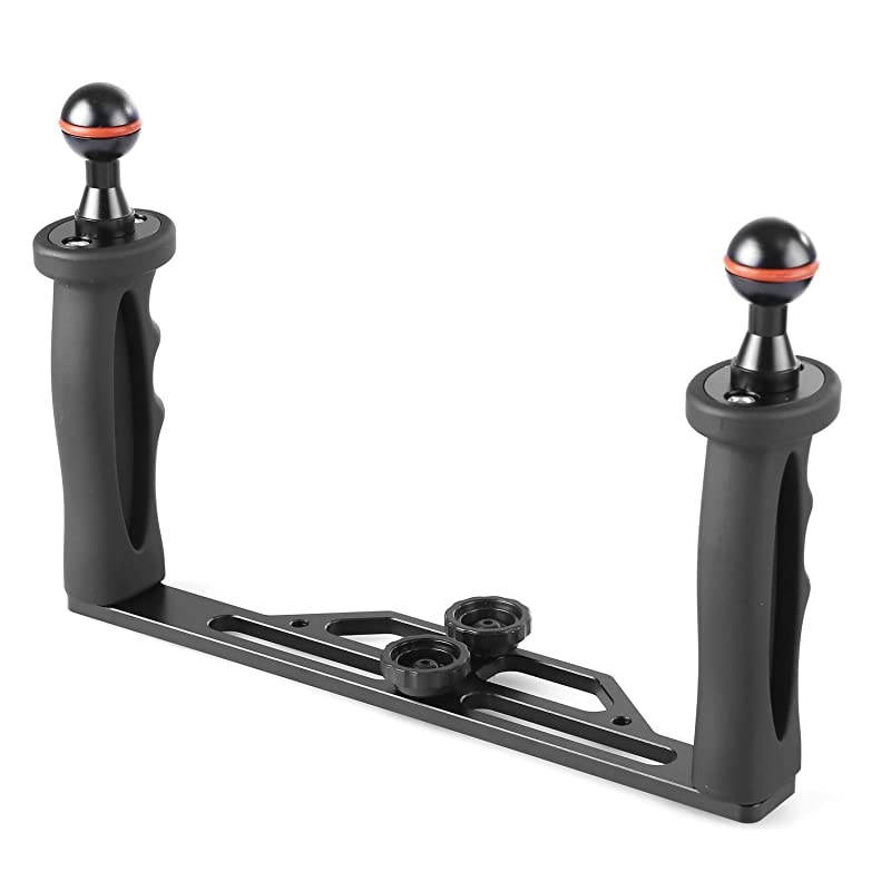 Underwater Video Light Stabilizer Tray Lightweight Aluminium Tray for GoPro OSMO and Any Other Camera with 14 inch Screw Hole