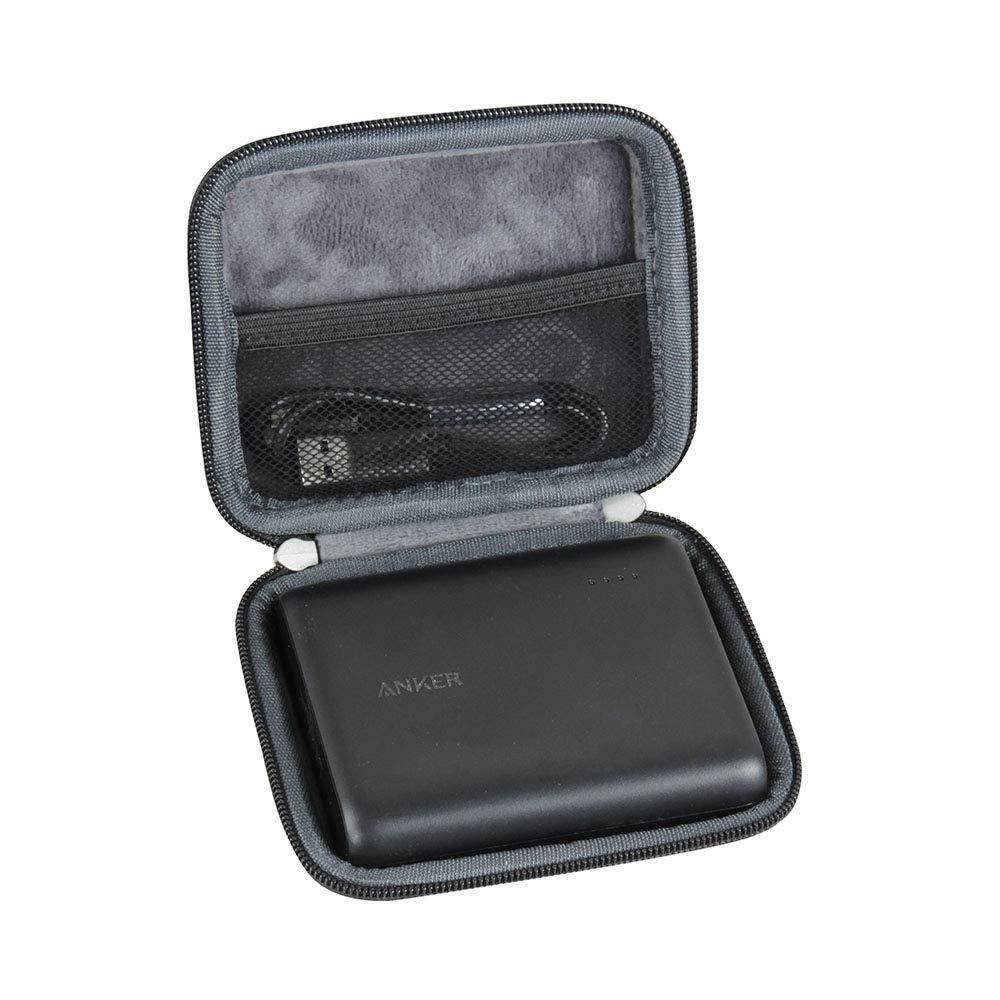 hermitshell hard eva travel case fits anker powercore 13000 portable charger - compact 13000mah 2-port ultra portable phone cha