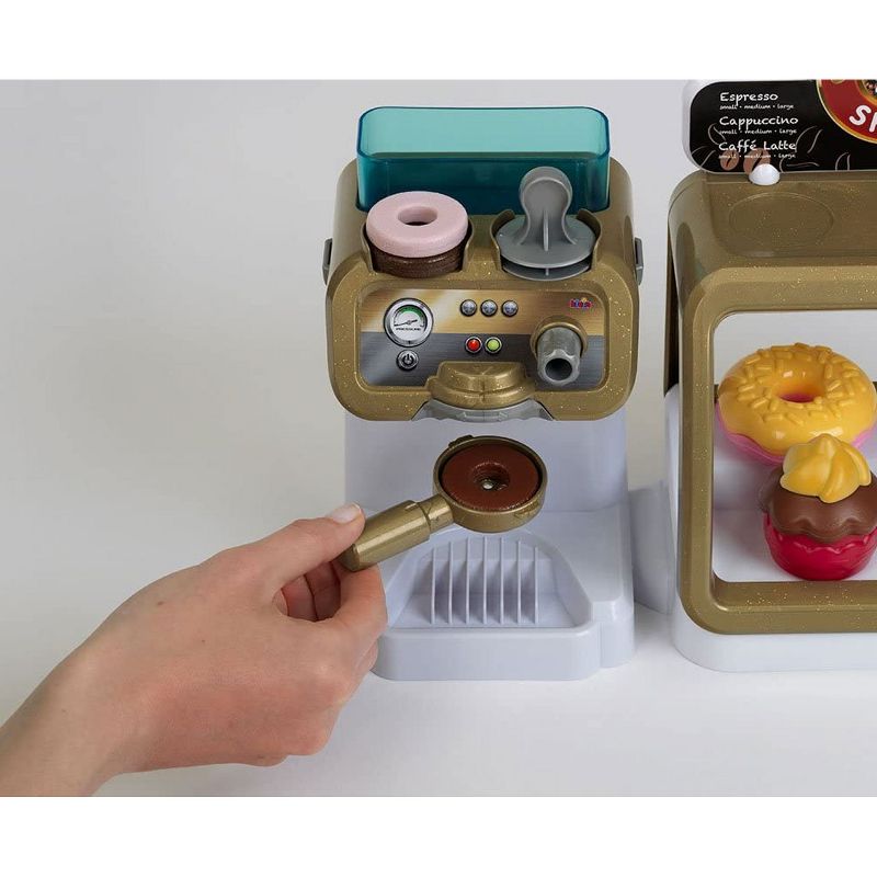 Melissa & Doug 11-Piece Brew and Serve Wooden Coffee Maker Set - Play Kitchen Accessories