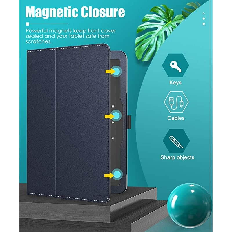 Case Compatible with AllNew Kindle Fire HD 8 Tablet and Fire HD 8 Plus Tablet 10th Generation 2020 ReleaseSlim Folding Stand Cover with Auto WakeSleep Indigo