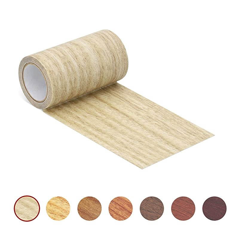 Tape Patch 24quot X15 Wood Textured Adhesive for Door Floor Table and Chair Light Grey