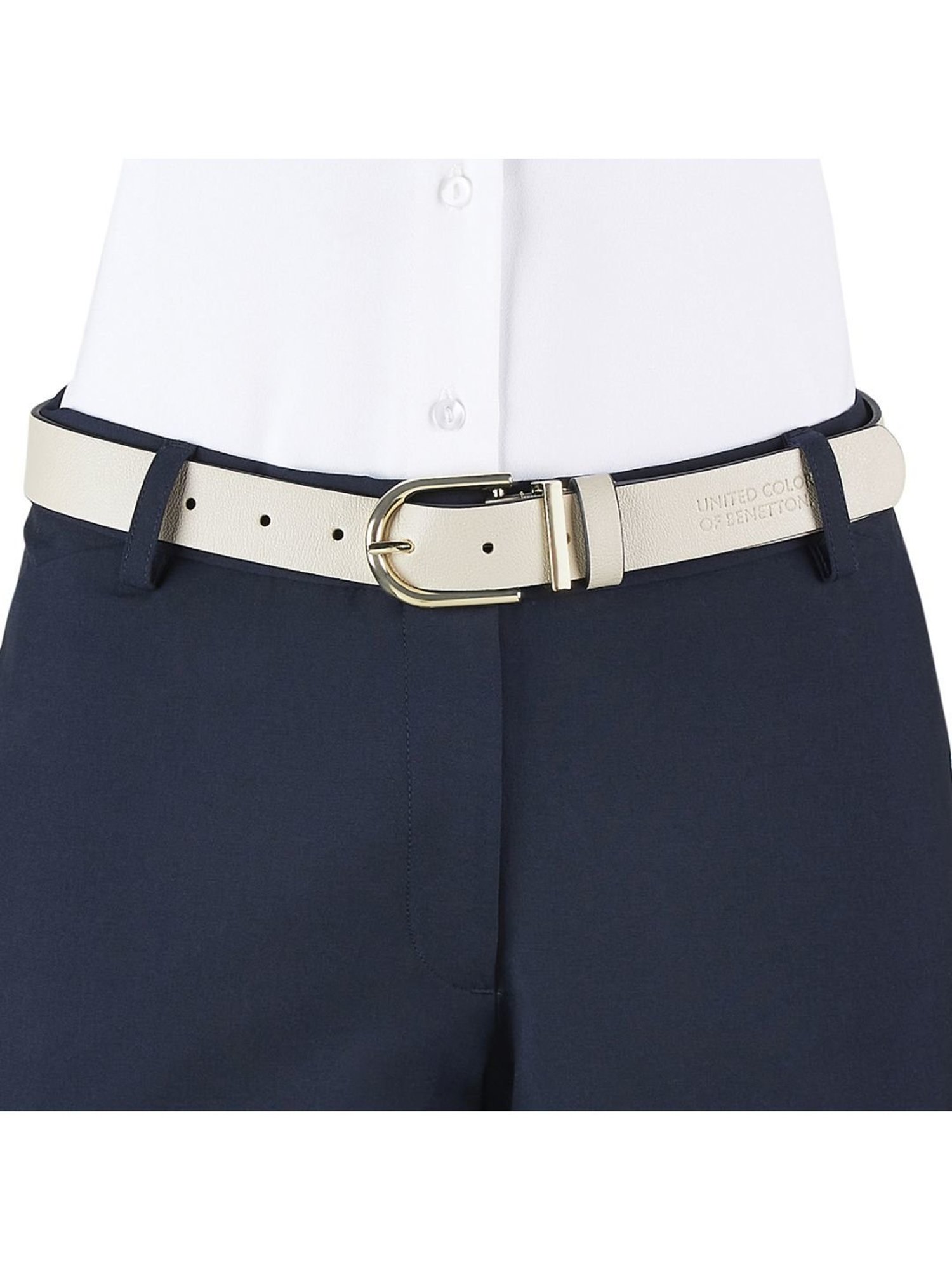Forever Glam by Pantaloons Navy Narrow Belt for Women