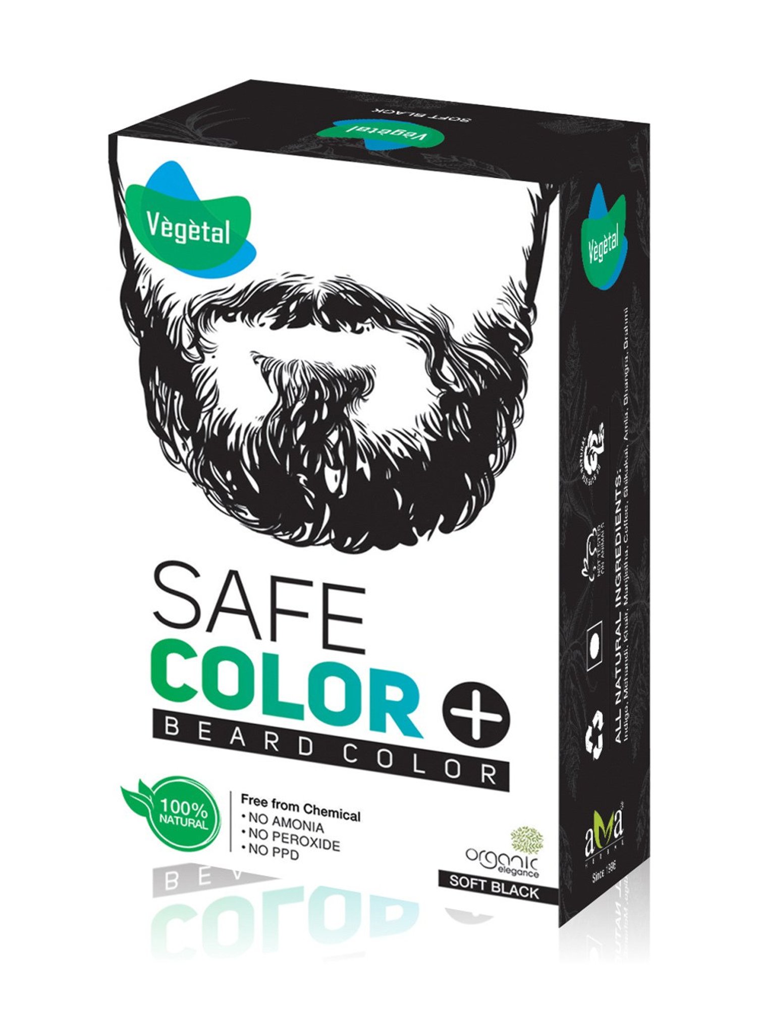 Vegetal Beard Safe Color Soft Black - 25 gm