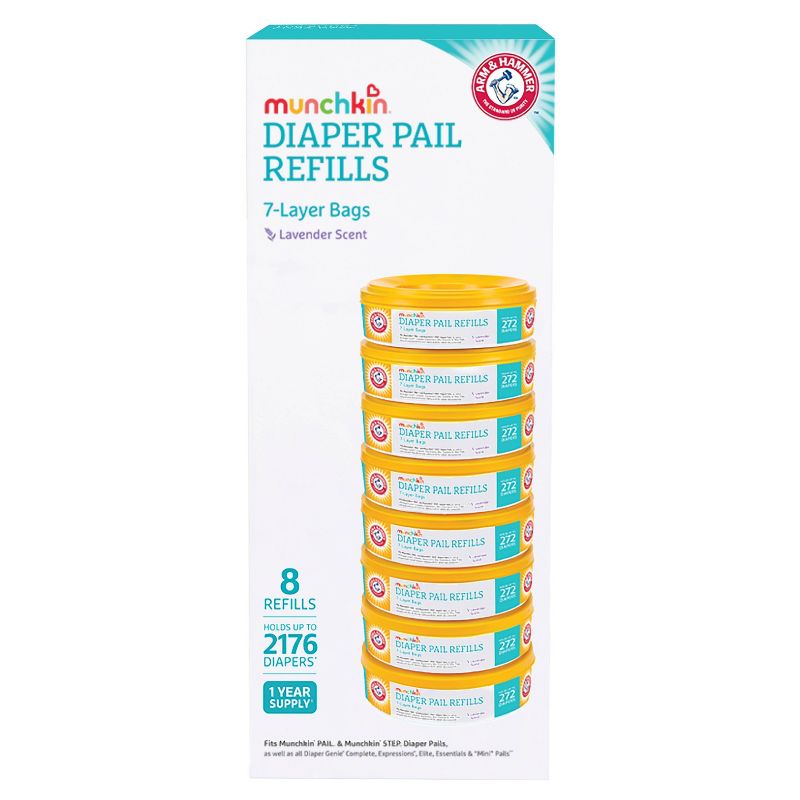 Munchkin Arm & Hammer Diaper Pail Refill Rings - 8pk