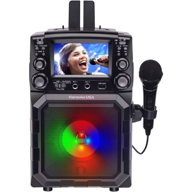 Karaoke USA Portable CD/MP3 Karaoke Player - Bluetooth, Recording Function & Built-In Battery