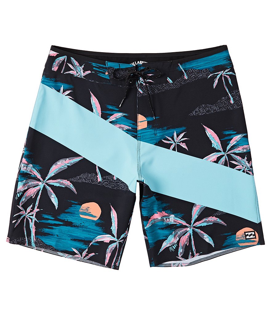 Billabong T Street Airlite Performance 19#double; Outseam Tropical Print Board Shorts