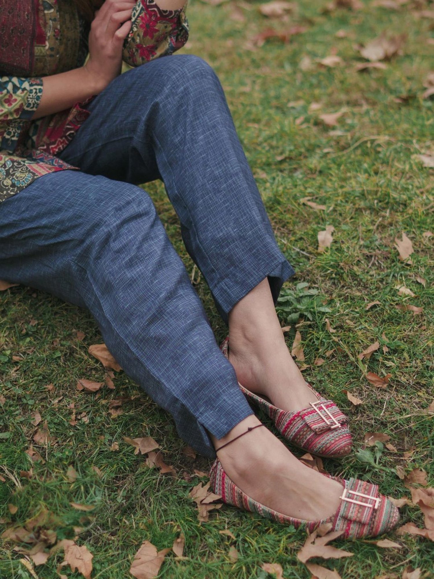 Kaftanize Vibrant Azure Ensemble Co-ord Set