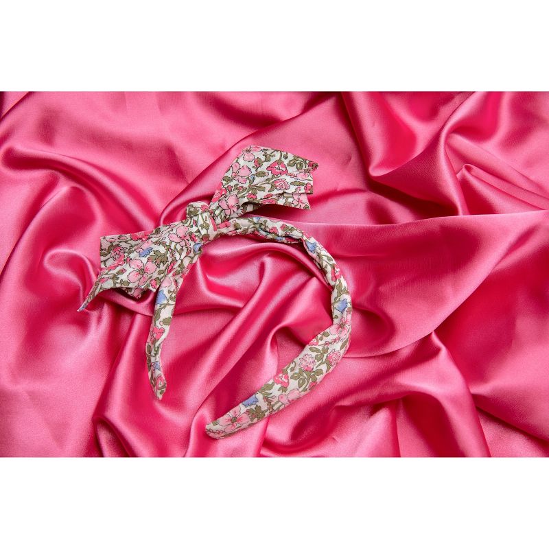 scunci Kids Bow Floral Headband - Pink Floral