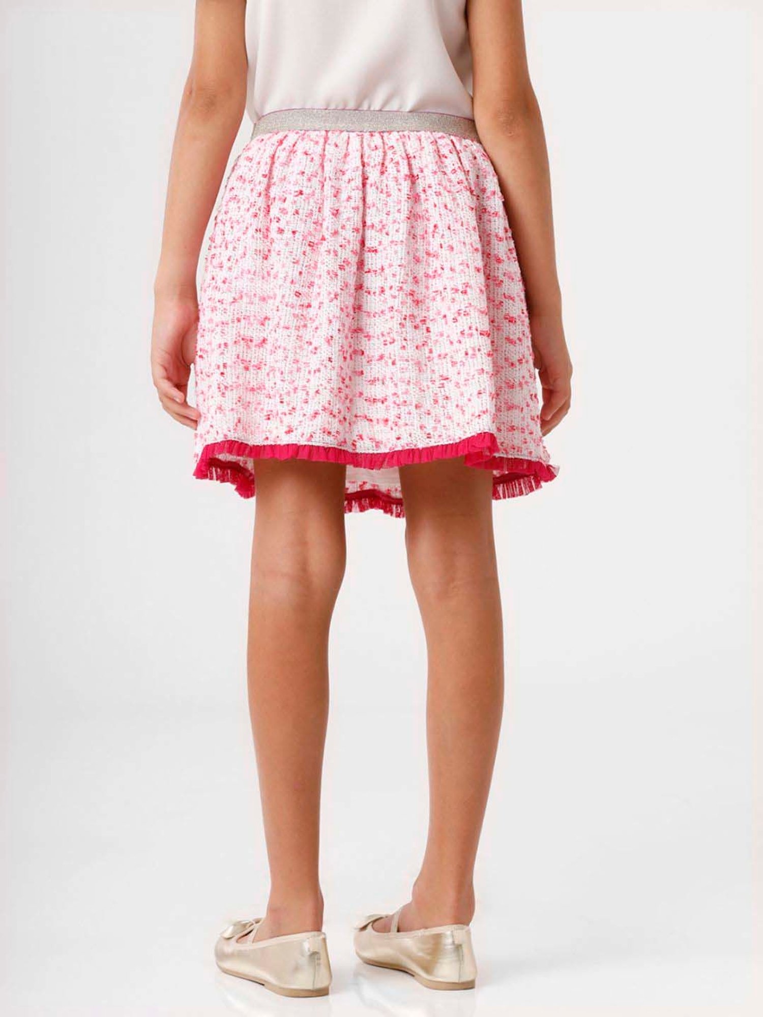 Kate & Oscar Kids Pink Printed Skirt