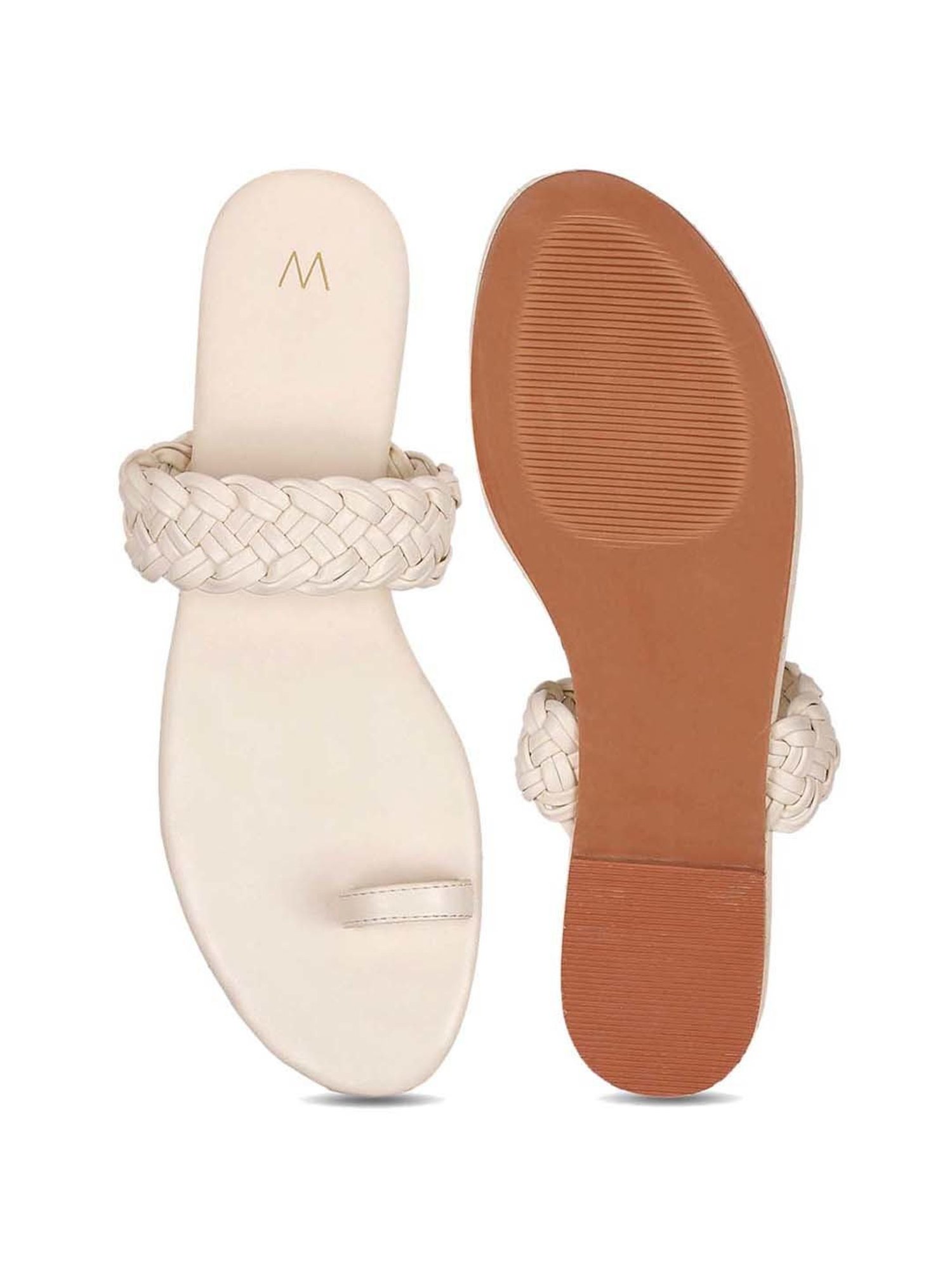 W Women's Wmorgan Beige Toe Ring Sandals