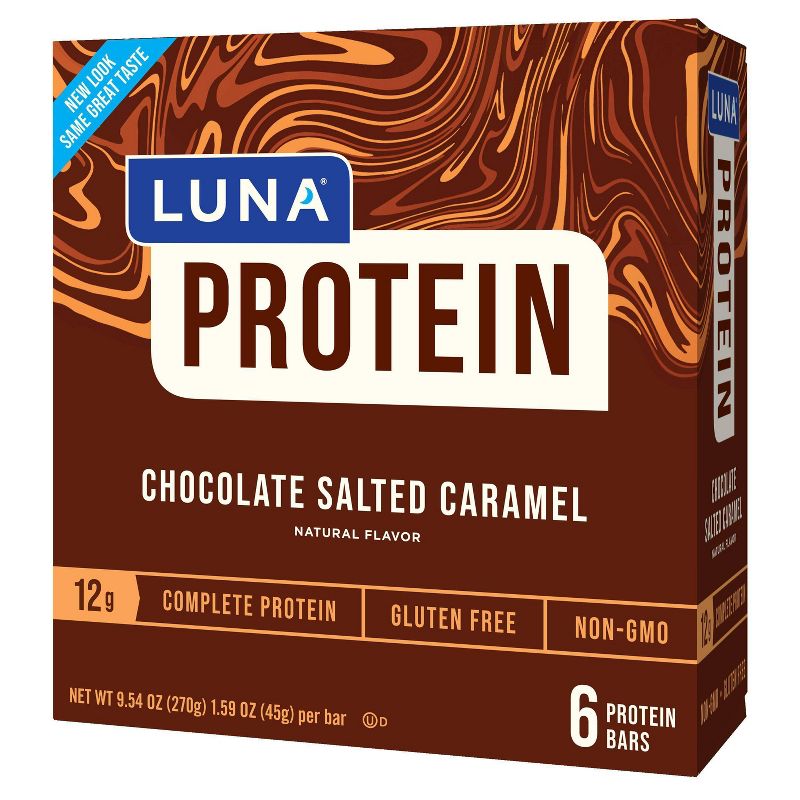 LUNA Protein Chocolate Salted Caramel Nutrition Bars - 6ct