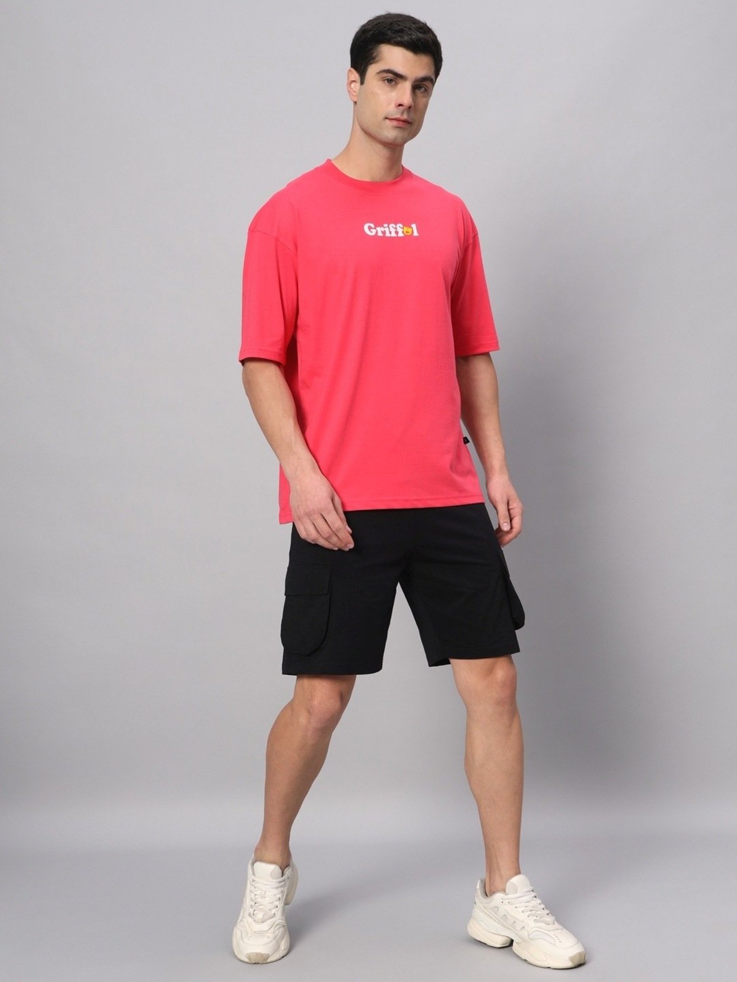 Griffel Pink Cotton Loose Fit Printed Co-Ord Set