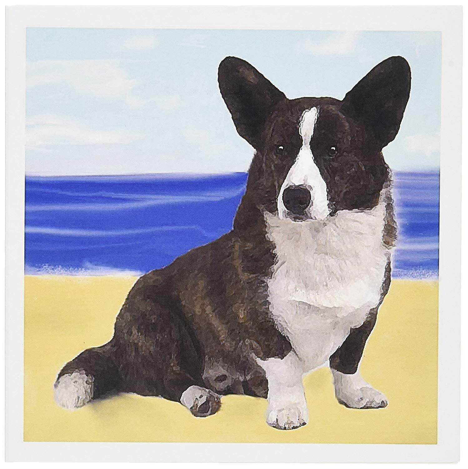 3dRose Cardigan Welsh Corgi - Greeting Cards, 6 x 6 inches, set of 12 (gc_4161_2)