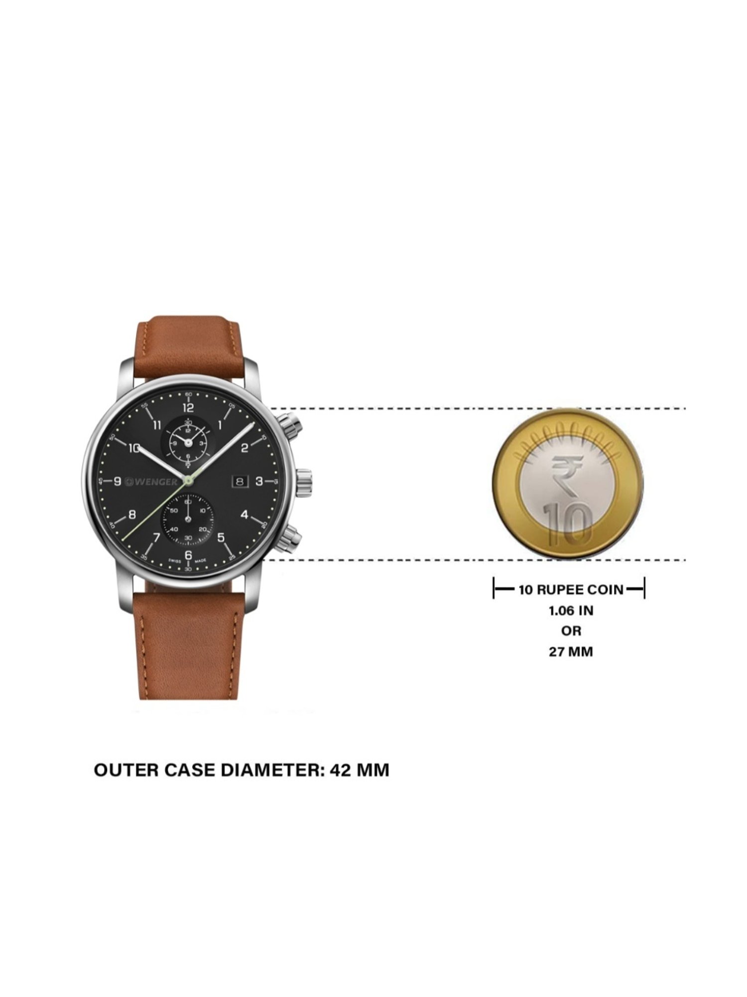 Wenger Swiss Made 01.1743.121 Urban Classic Chrono Analog Watch for Men