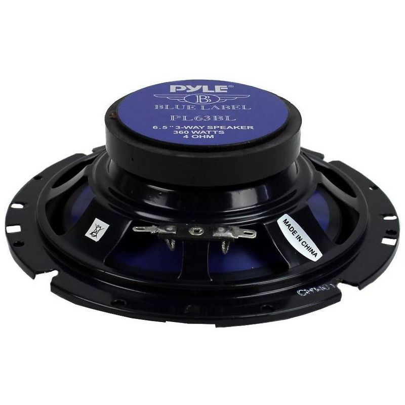Pyle PL63BL 6.5" 720 Watt 3-Way Car Audio Coaxial Speakers Blue Stereo
