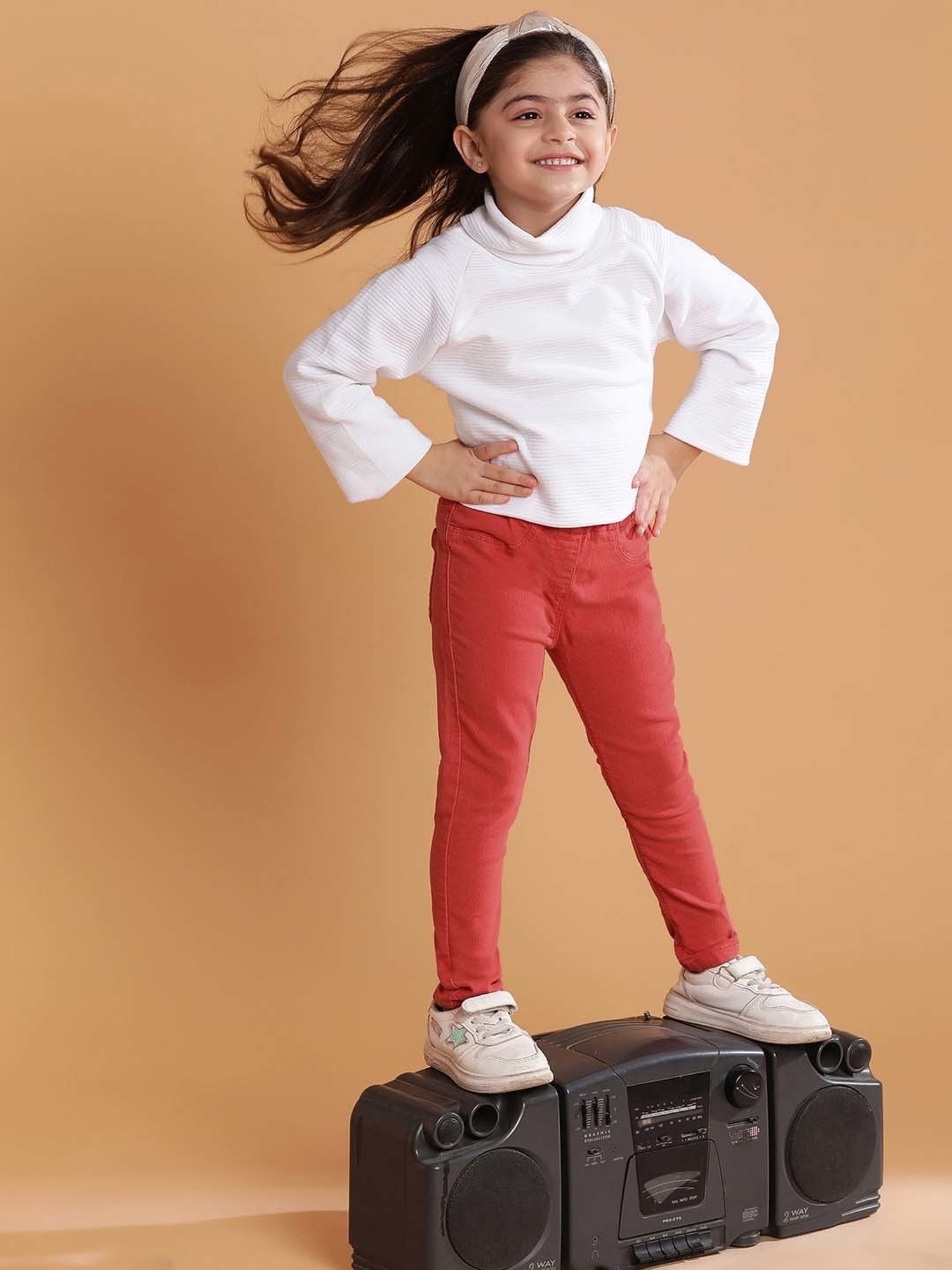 Angel & Rocket Girls Grey Solid Jeggings