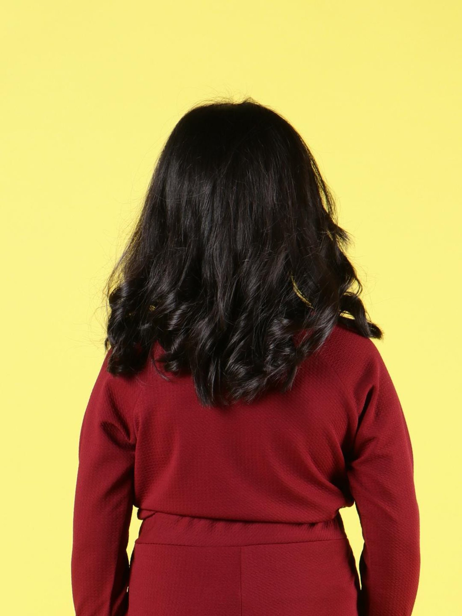 NEUDIS Kids Maroon Embellished Full Sleeves Top with Skirt