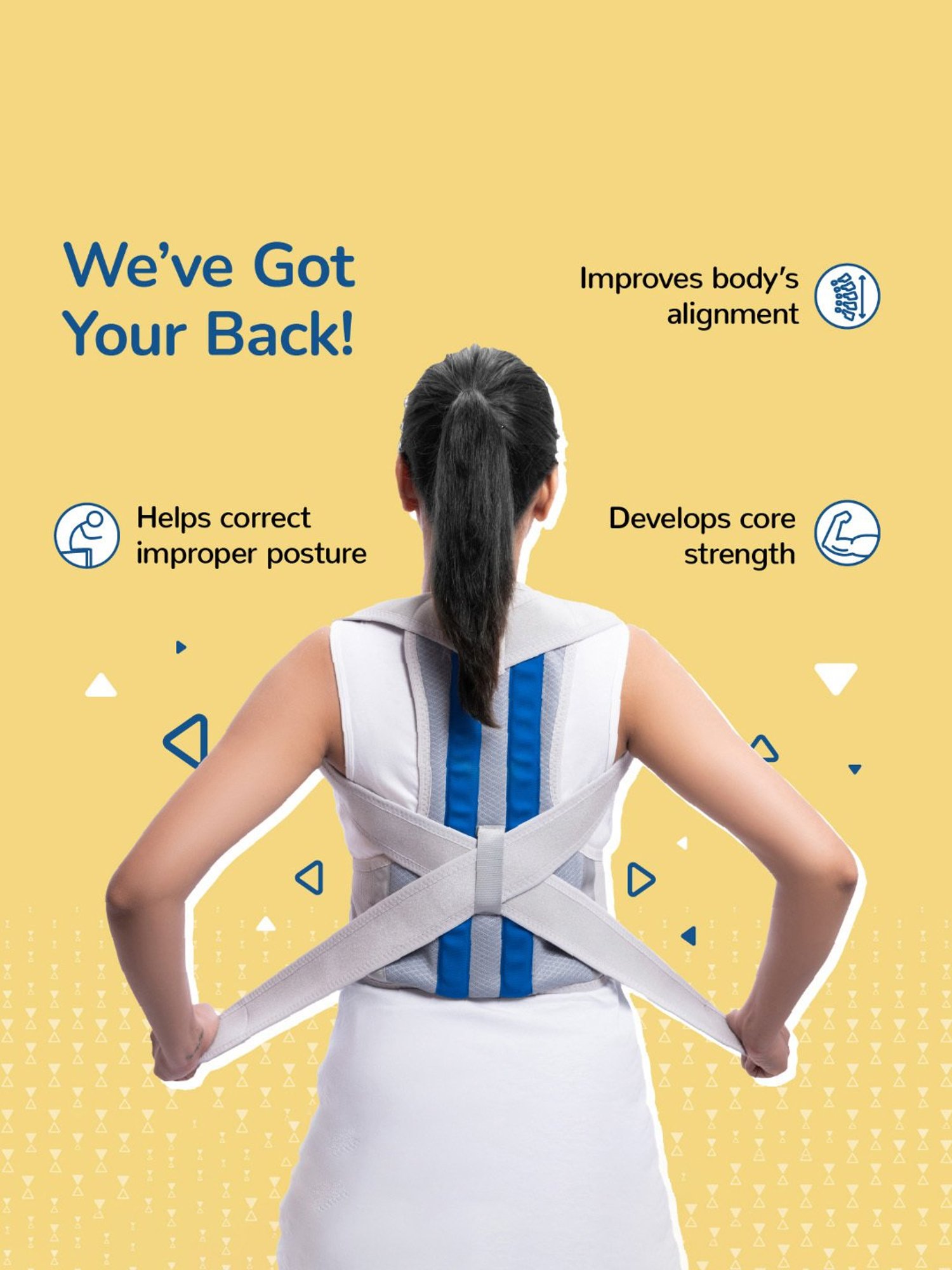 Caresmith Align Back Posture Corrector Specially Designed For Men & Women (Size 2)