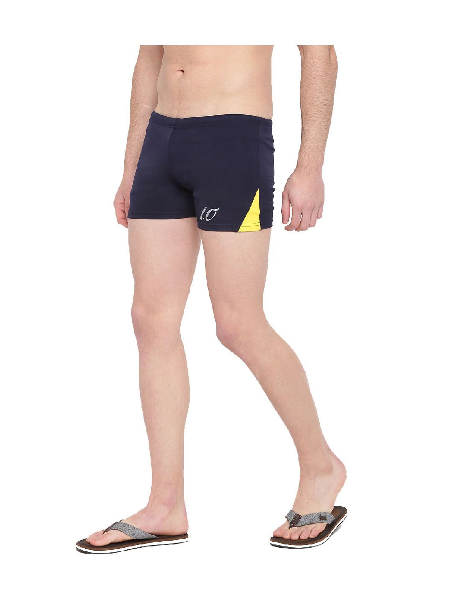 IO Navy Skinny Fit Swim Shorts