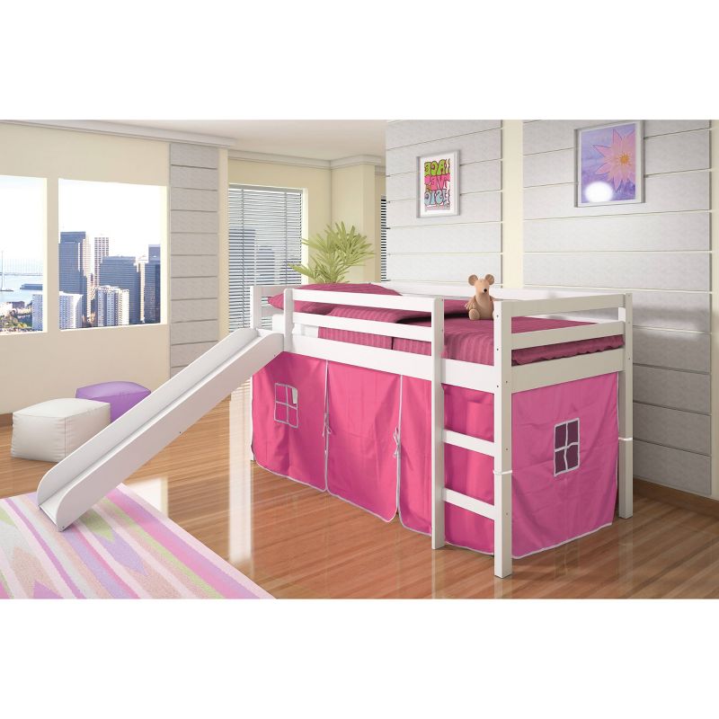 Tent Bed with Kit White/Pink - Donco Kids