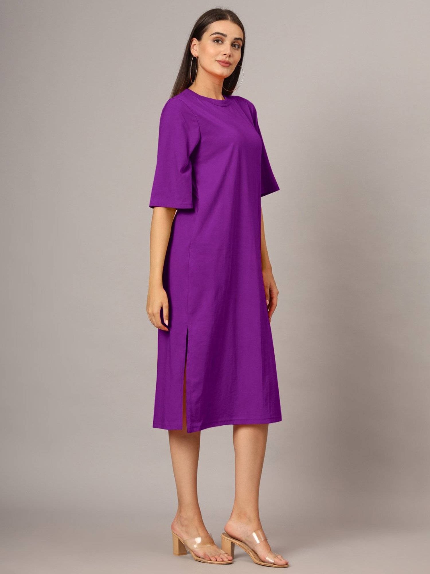 BRINNS Purple Midi Dress