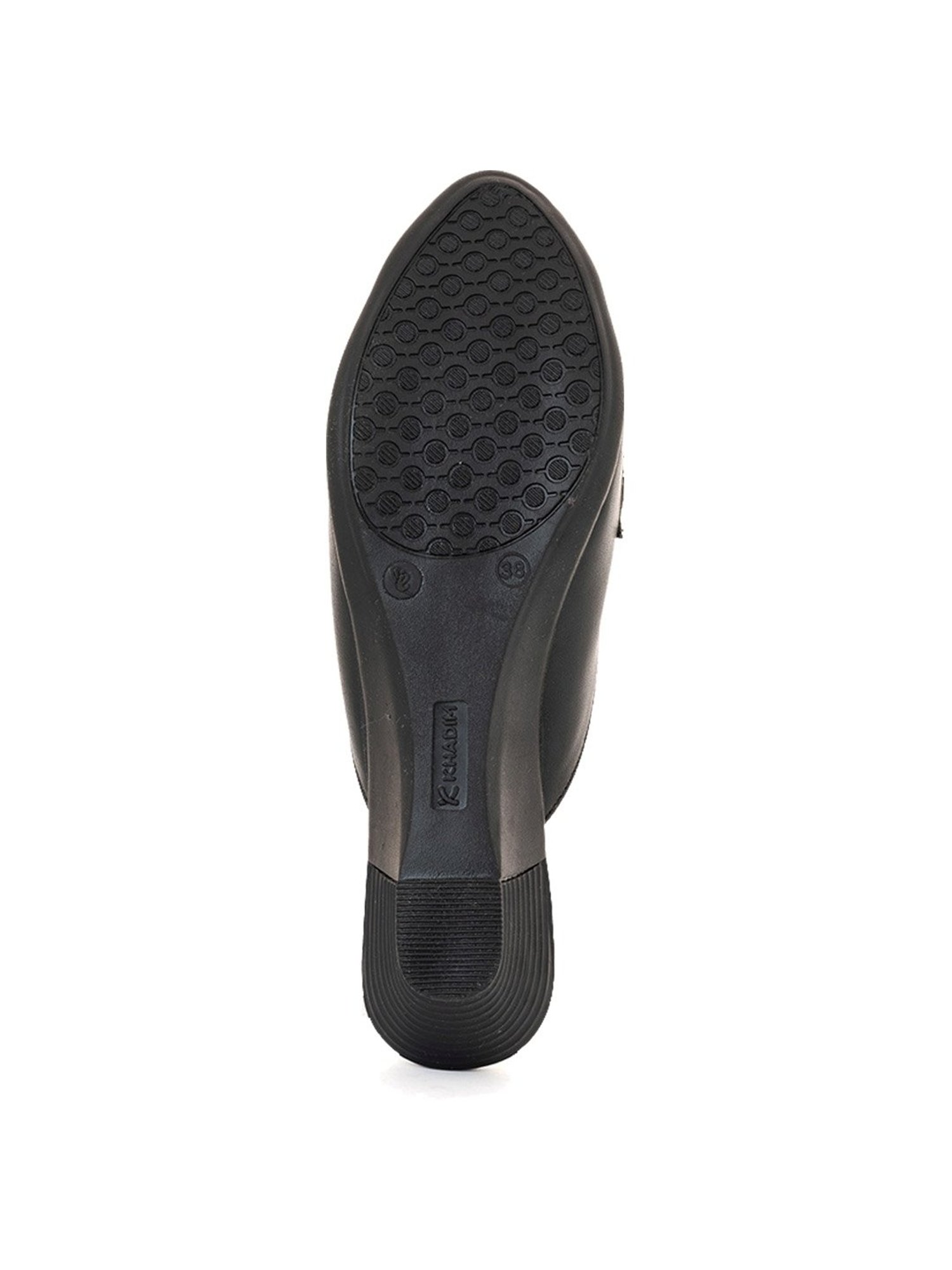 Sharon by Khadims Women's Black Mule Wedges