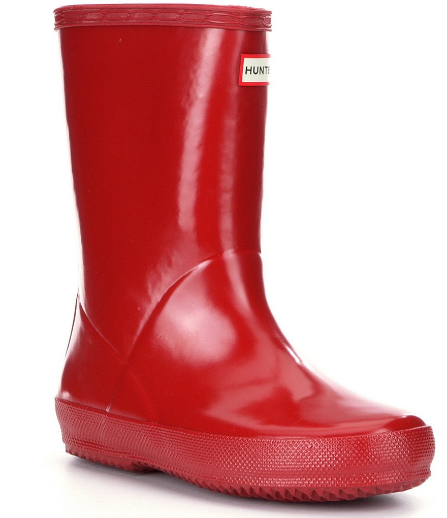 Hunter First Gloss Kids' Waterproof Rain Boots (Infant)