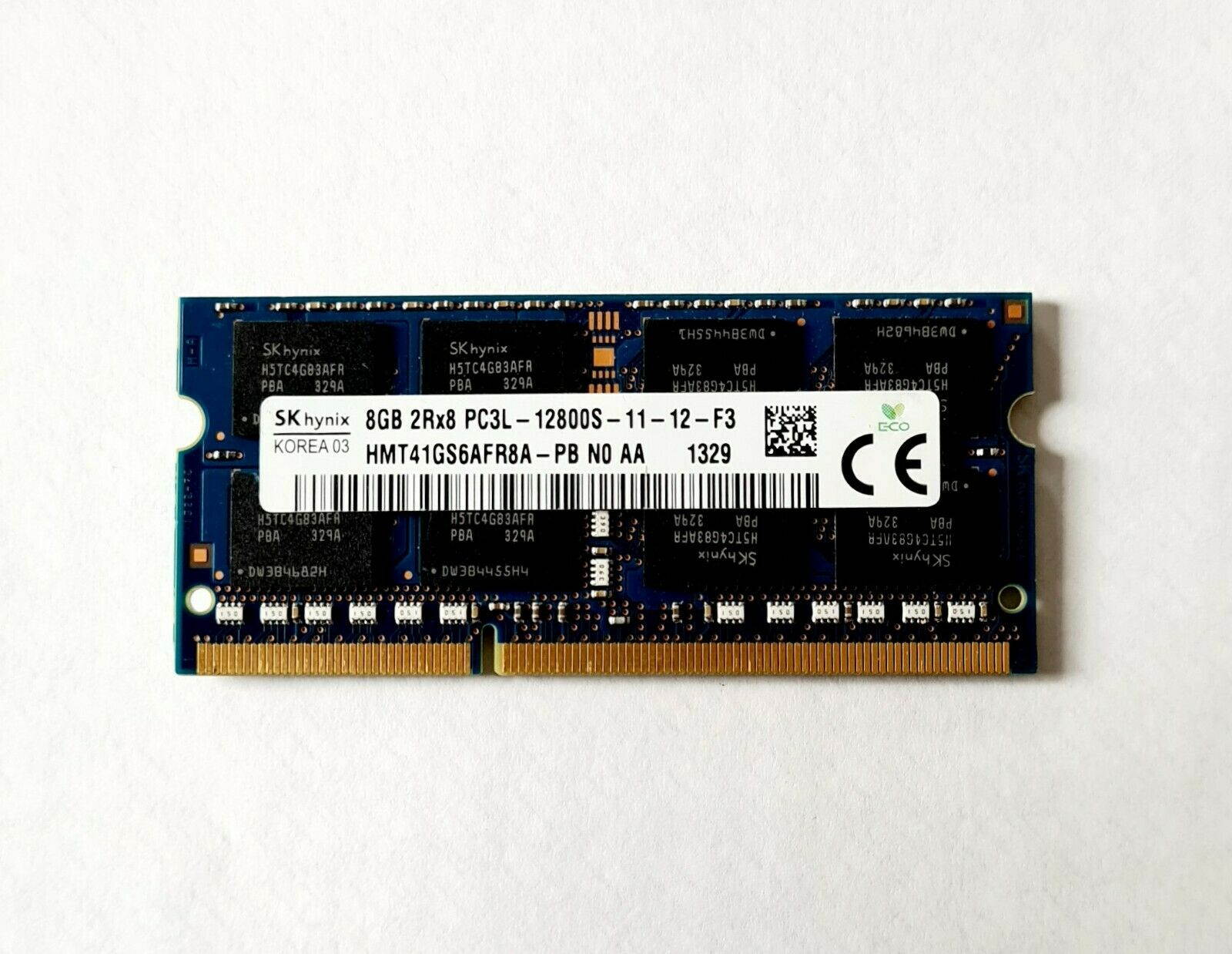 Sk Hynix HMT41GS6BFR8A-PB 16GB (2 X 8 GB), PC3L-12800S-11-12-F3 DDR3L SDRAM, memory ram