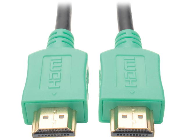 Tripp Lite High-Speed HDMI Cable with Digital Video and Audio, Ultra HD 4K x 2K (M/M), Green, 10 ft. (P568-010-GN)